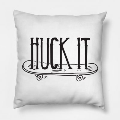 Huck It Throw Pillow Official Skateboard Merch