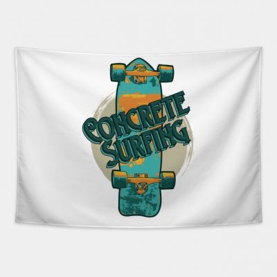 Concrete Surfing Tapestry Official Skateboard Merch