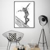 Skateboard black and white print boy skateboard stunt skateboard Watercolor Skateboard decor PRINTABLE boy room art skater art skate - Skateboard Gifts Store