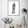 Skateboard boy black and white print boy skateboard stunt skateboard Watercolor Skateboard decor Instant Download boy room art skater - Skateboard Gifts Store