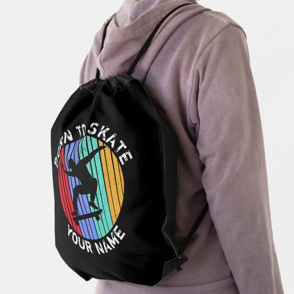 add name change all text born to skate skateboard drawstring bag rb23c01ea473a4de4a604338f468120b2 qwkt5 1000 - Skateboard Gifts