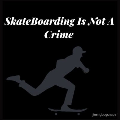 Skateboarding Is Not A Crime! Tote Bag Official Skateboard Merch