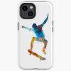 Man Skateboard 01 In Watercolor Iphone Case Official Skateboard Merch