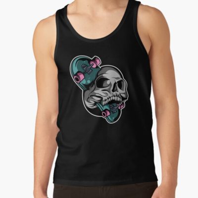 Skateboard Skull Tank Top Official Skateboard Merch