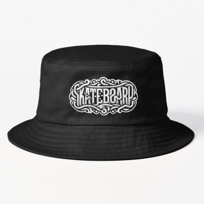 Monochrome Skateboard Elegance Bucket Hat Official Skateboard Merch