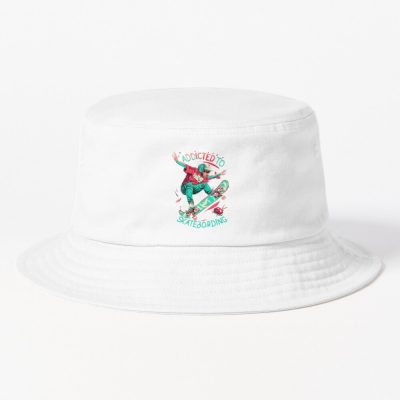 Addicted To Skateboarding Bucket Hat Official Skateboard Merch