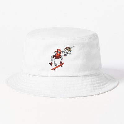 Skateboard Skeletons, Skating Skeletons, Halloween Bucket Hat Official Skateboard Merch