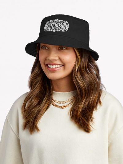 Monochrome Skateboard Elegance Bucket Hat Official Skateboard Merch