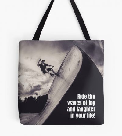 Ride The Waves Tote Bag Official Skateboard Merch