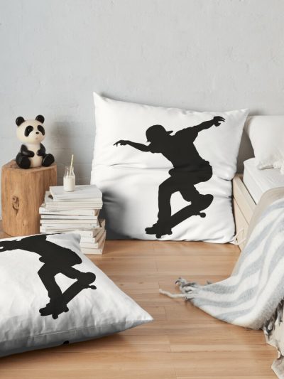 Macba  Skateboard Throw Pillow Official Skateboard Merch