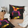 Kickflip In Color Throw Pillow Official Skateboard Merch