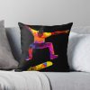 Kickflip In Color Throw Pillow Official Skateboard Merch