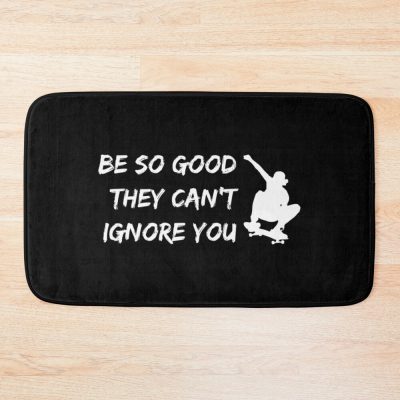 Skateboarding Be So Good White Bath Mat Official Skateboard Merch