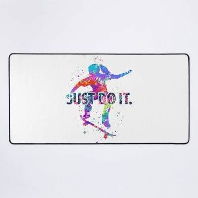 Skateboarding Bright Watercolor Mouse Pad Official Skateboard Merch