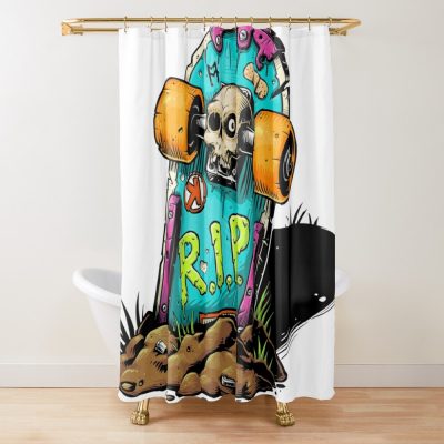 Skateboard Shower Curtain Official Skateboard Merch