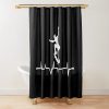 Skateboard Heartbeat Shower Curtain Official Skateboard Merch